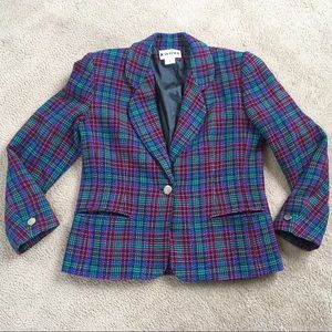 Vintage Plaid Blazer
